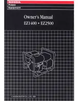 Предварительный просмотр 1 страницы Honda EZ1400 Owner'S Manual