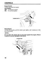 Предварительный просмотр 12 страницы Honda EZ1400 Owner'S Manual