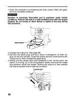 Предварительный просмотр 38 страницы Honda EZ1400 Owner'S Manual