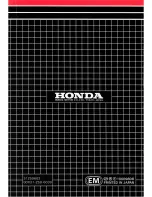 Предварительный просмотр 47 страницы Honda EZ1400 Owner'S Manual