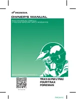 Honda FOREMAN Owner'S Manual preview