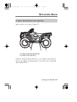 Предварительный просмотр 171 страницы Honda FOURTRAX 2009 Owner'S Manual