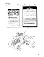 Preview for 11 page of Honda Fourtrax 400EX 1999 Owner'S Manual