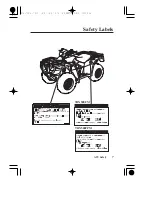 Предварительный просмотр 15 страницы Honda FOURTRAX FOREMAN 4X4 TRX500FM 2009 Owner'S Manual