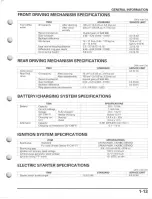 Preview for 17 page of Honda FourTrax Foreman Rubicon 2005 Service Manual