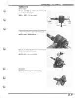 Предварительный просмотр 267 страницы Honda FourTrax Foreman Rubicon 2005 Service Manual