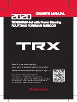 Honda FourTrax Foreman Rubicon TRX520FM6 2020 Owner'S Manual предпросмотр