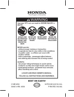 Предварительный просмотр 276 страницы Honda FourTrax Foreman Rubicon TRX520FM6 2020 Owner'S Manual