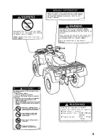 Preview for 13 page of Honda Fourtrax Foreman TRX400FW 1997 Owner'S Manual