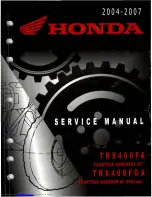 Honda Fourtrax Rancher AT 2005 Service Manual предпросмотр