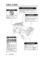 Предварительный просмотр 17 страницы Honda FOURTRAX RANCHER AT 2006 TRX400FA Owner'S Manual