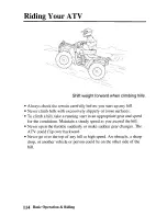 Предварительный просмотр 123 страницы Honda FOURTRAX RANCHER AT 2006 TRX400FA Owner'S Manual