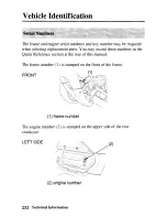 Предварительный просмотр 239 страницы Honda FOURTRAX RANCHER AT 2006 TRX400FA Owner'S Manual