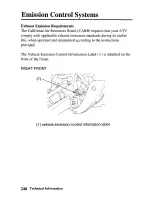 Предварительный просмотр 247 страницы Honda FOURTRAX RANCHER AT 2006 TRX400FA Owner'S Manual