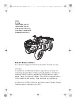 Предварительный просмотр 3 страницы Honda FourTrax Rancher TRX420FA5 2020 Owner'S Manual