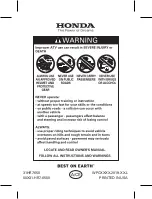 Предварительный просмотр 281 страницы Honda FourTrax Rancher TRX420FA5 2020 Owner'S Manual