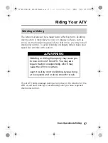 Preview for 97 page of Honda FourTrax Rancher TRX420FM1 2020 Owner'S Manual