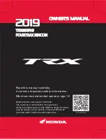 Honda FourTrax Rincon TRX680FA5 2019 Owner'S Manual предпросмотр