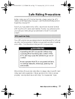 Preview for 87 page of Honda FOURTRAX RUBICON 2018 Owner'S Manual