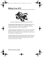 Preview for 110 page of Honda FOURTRAX RUBICON 2018 Owner'S Manual