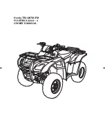 Предварительный просмотр 3 страницы Honda FOURTRAX Owner'S Manual