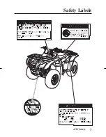 Предварительный просмотр 17 страницы Honda FOURTRAX Owner'S Manual