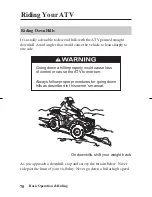 Предварительный просмотр 88 страницы Honda FOURTRAX Owner'S Manual