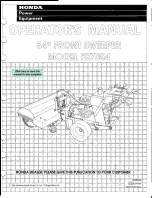 Предварительный просмотр 1 страницы Honda FS7054 Operator'S Manual