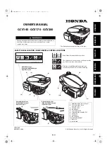 Honda GCV145 Owner'S Manual preview