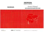 Preview for 60 page of Honda GCV520 Owner'S Manual