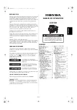 Предварительный просмотр 37 страницы Honda GCV530 Owner'S Manual