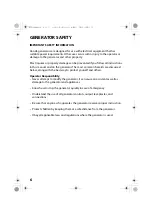 Preview for 8 page of Honda Generator EB6500X Owner'S Manual