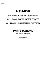 Honda GL 1200 A '84 Aspencade Parts Manual preview