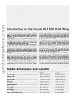 Preview for 7 page of Honda GL1100 1979 Owners Workshop Manual