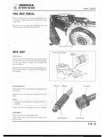 Предварительный просмотр 289 страницы Honda GL1200A Shop Manual