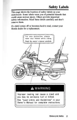 Предварительный просмотр 12 страницы Honda GoldWing GL1500 2000 Owner'S Manual