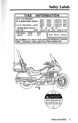 Предварительный просмотр 14 страницы Honda GoldWing GL1500 2000 Owner'S Manual