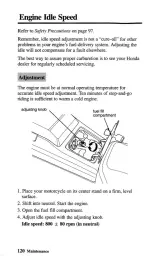 Предварительный просмотр 127 страницы Honda GoldWing GL1500 2000 Owner'S Manual