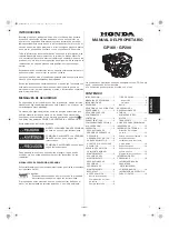 Preview for 49 page of Honda GP160 Owner'S Manual