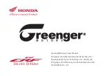 Honda Greenger CRF-E2 2022 Owner'S Manual preview