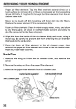 Предварительный просмотр 35 страницы Honda GX 610 standard Owner'S Manual