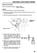 Предварительный просмотр 38 страницы Honda GX 610 standard Owner'S Manual