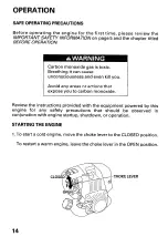 Предварительный просмотр 17 страницы Honda GX22 Owner'S Manual