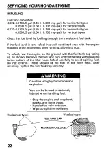 Предварительный просмотр 25 страницы Honda GX22 Owner'S Manual