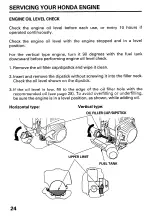 Предварительный просмотр 27 страницы Honda GX22 Owner'S Manual