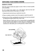 Предварительный просмотр 29 страницы Honda GX22 Owner'S Manual