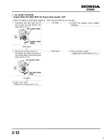 Preview for 44 page of Honda GXH50 Workshop Manual