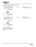 Preview for 45 page of Honda GXH50 Workshop Manual