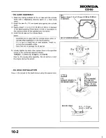 Preview for 138 page of Honda GXH50 Workshop Manual