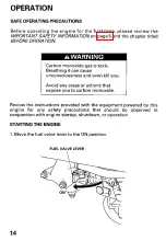 Preview for 16 page of Honda GXV120 Owner'S Manual